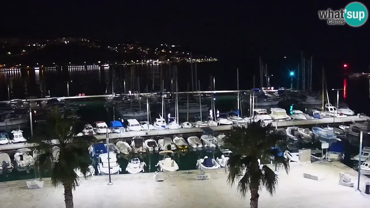 Webcam Koper – Panorama de la marina et de la promenade depuis le Grand Hotel Koper