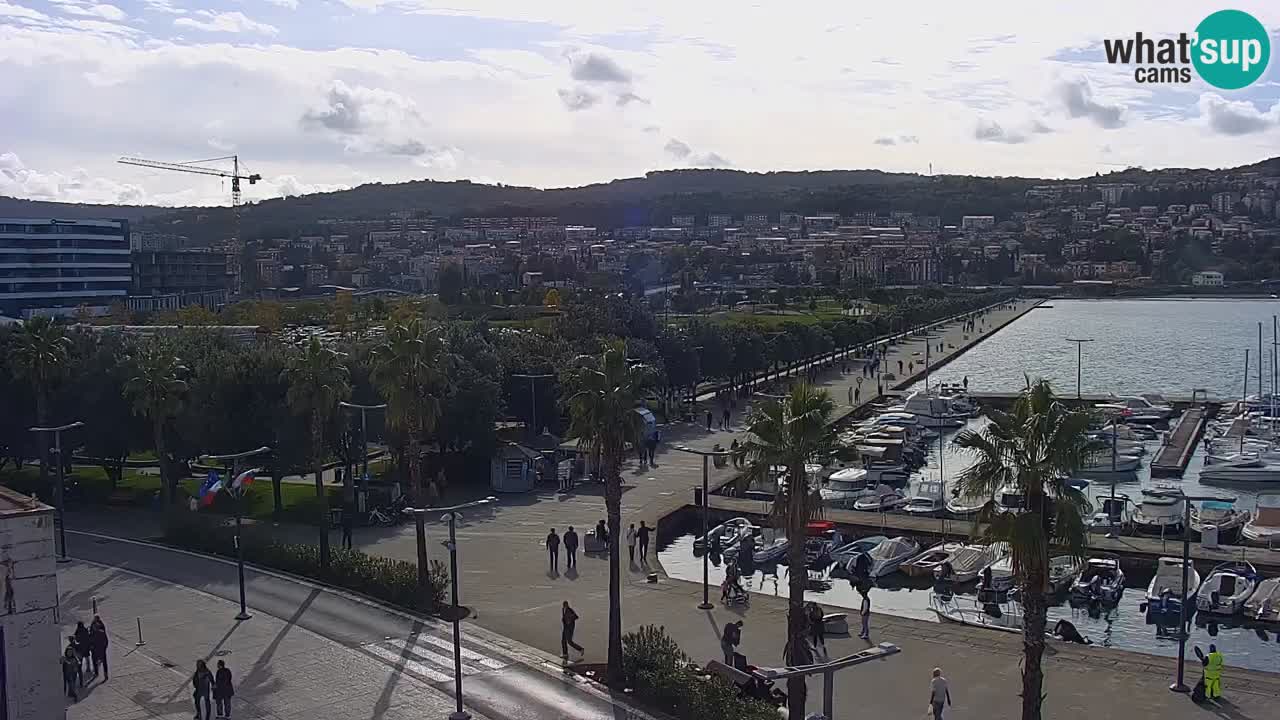 Webcam Capodistria – marina e lungo mare dall’Hotel Grand Koper