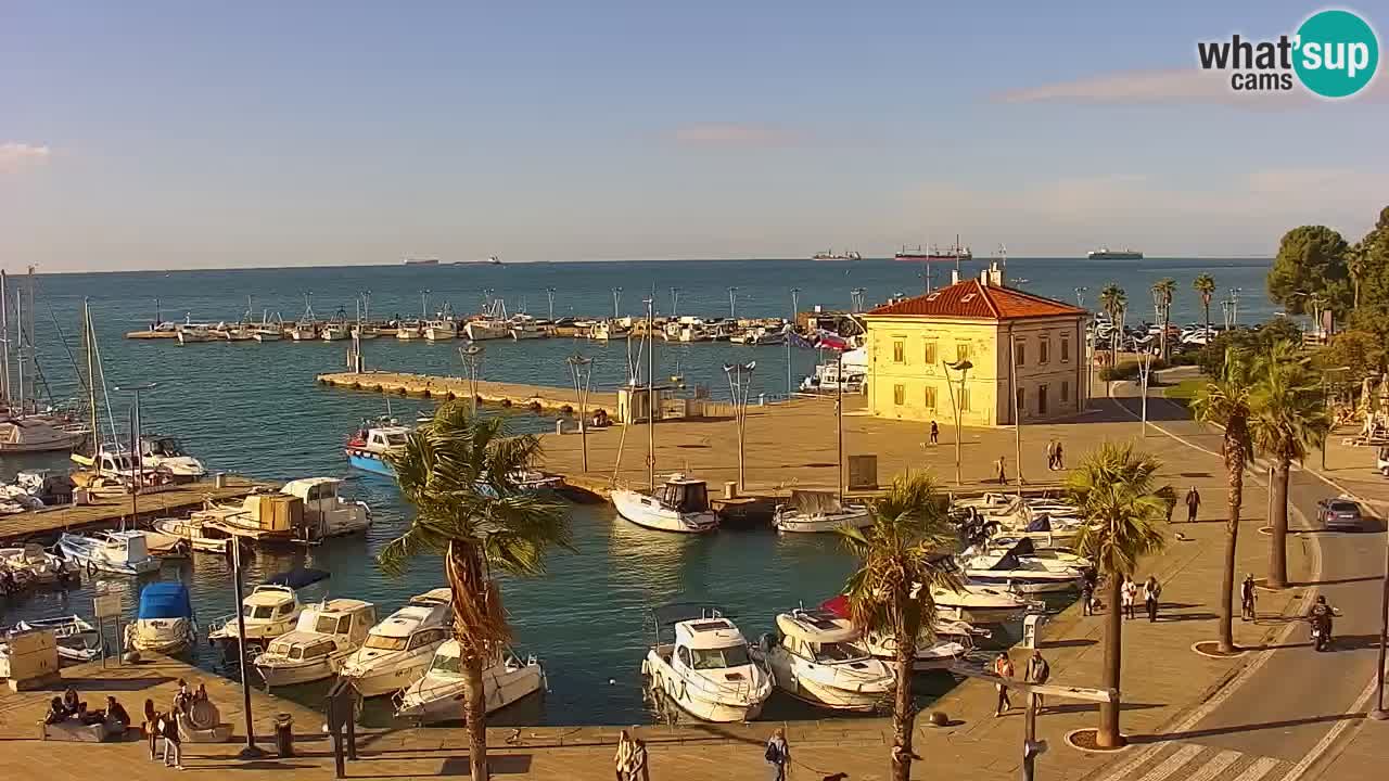 Web kamera Koper – marina i promenada – hotel Grand Koper