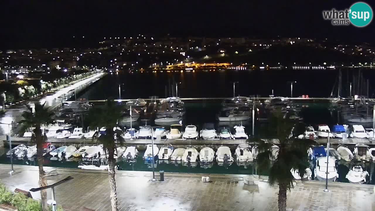 Spletna kamera Koper – Panorama na marino in promenado s Hotela Grand Koper