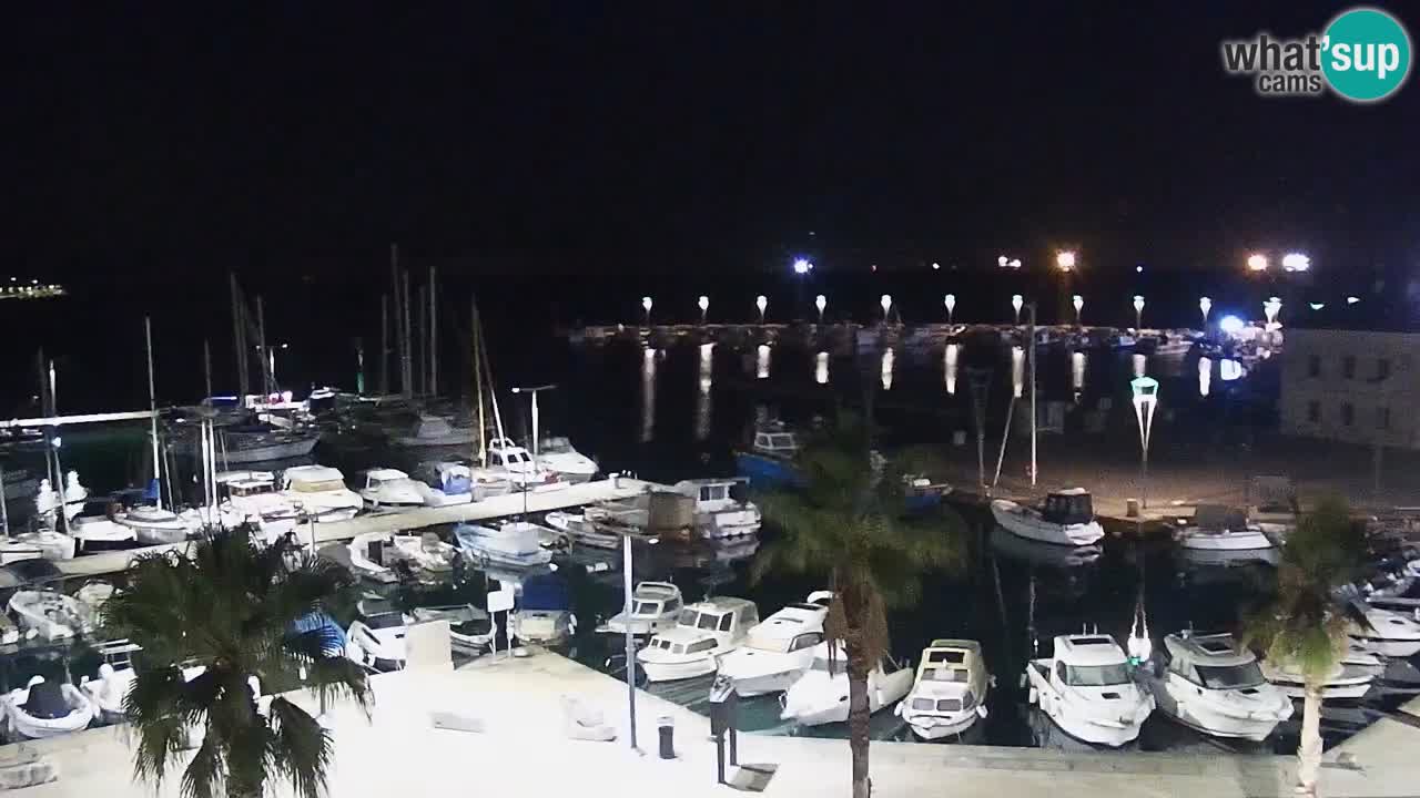 Camera en vivo Koper – puerto deportivo y paseo marítimo desde el Hotel Grand Koper