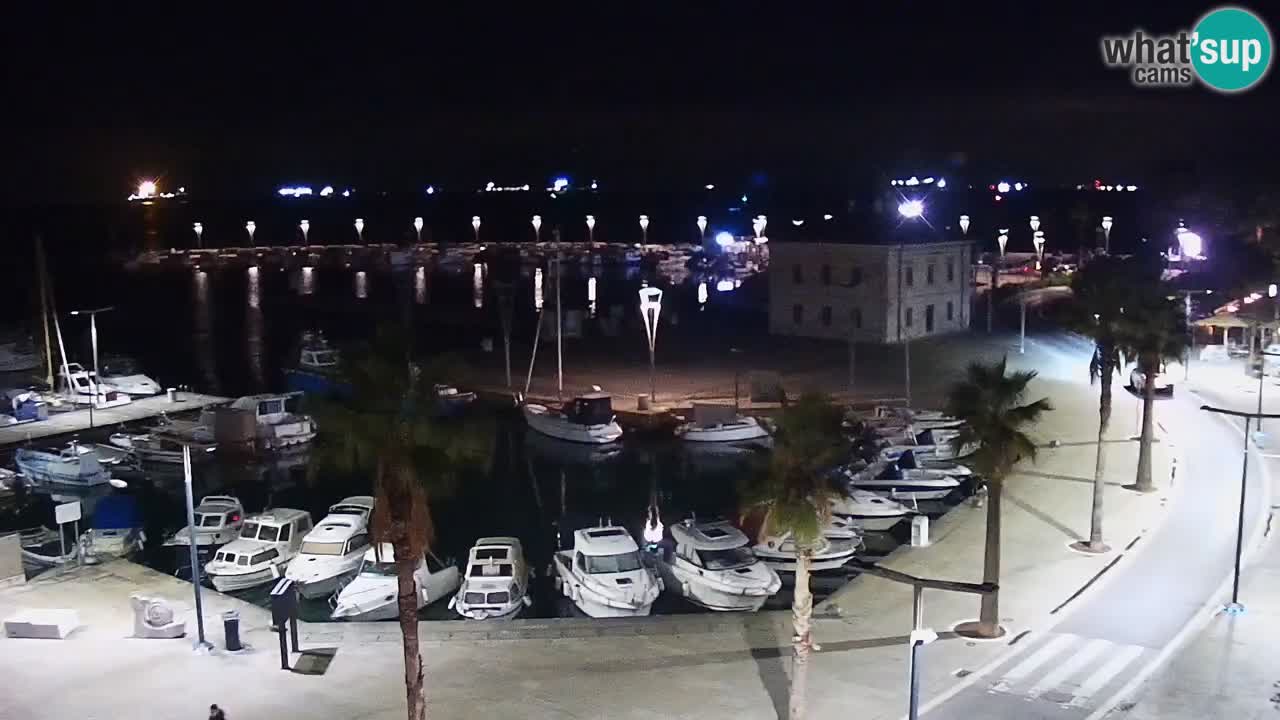 Webcam Capodistria – marina e lungo mare dall’Hotel Grand Koper