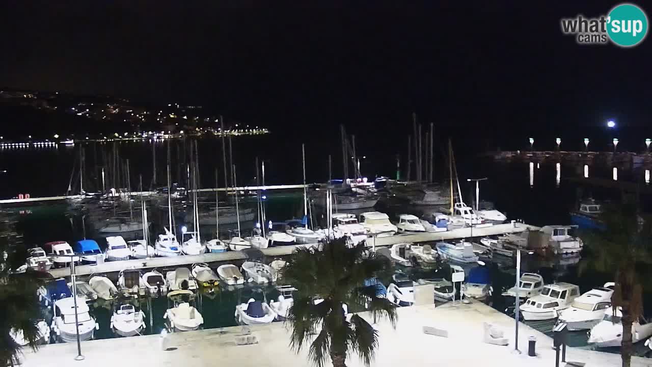 Spletna kamera Koper – Panorama na marino in promenado s Hotela Grand Koper