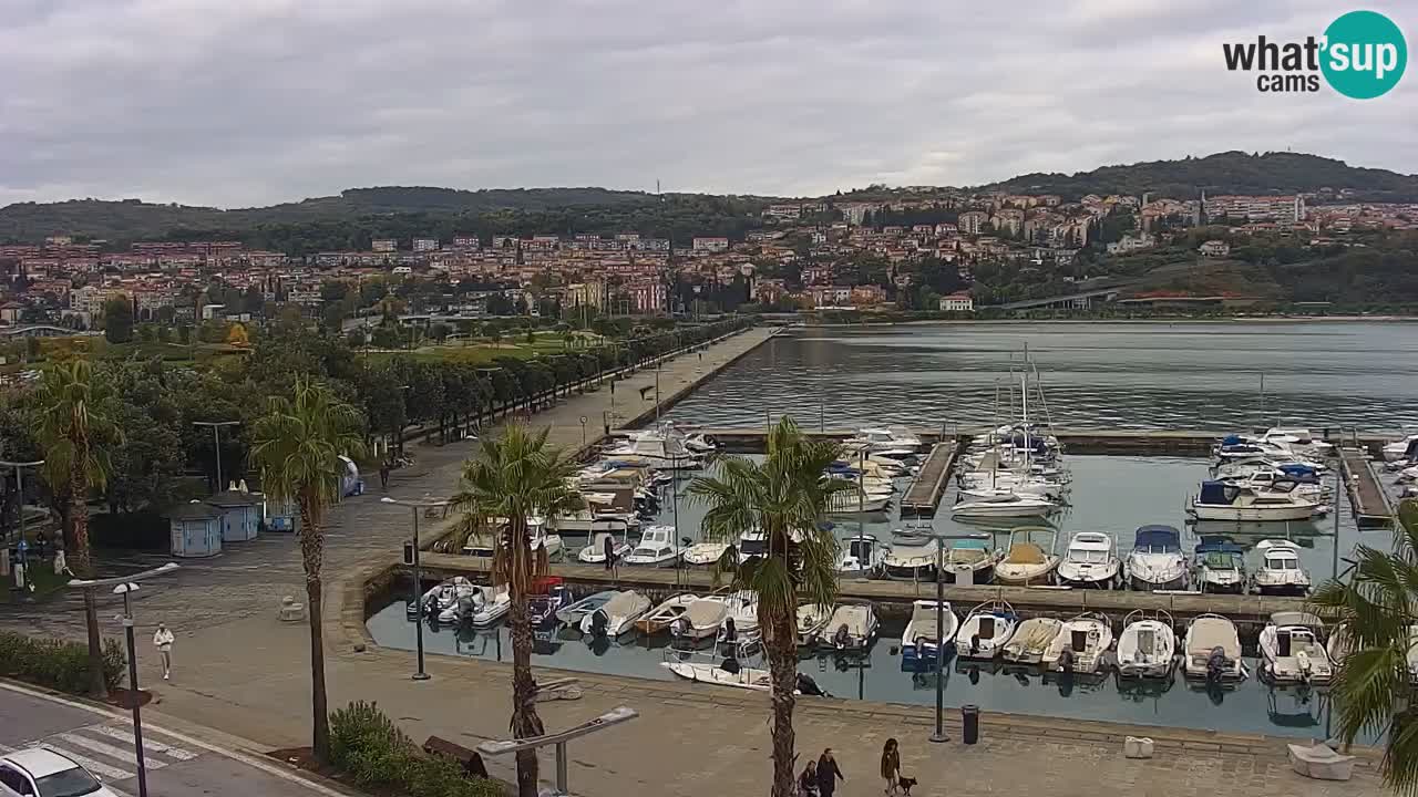 Webcam Capodistria – marina e lungo mare dall’Hotel Grand Koper
