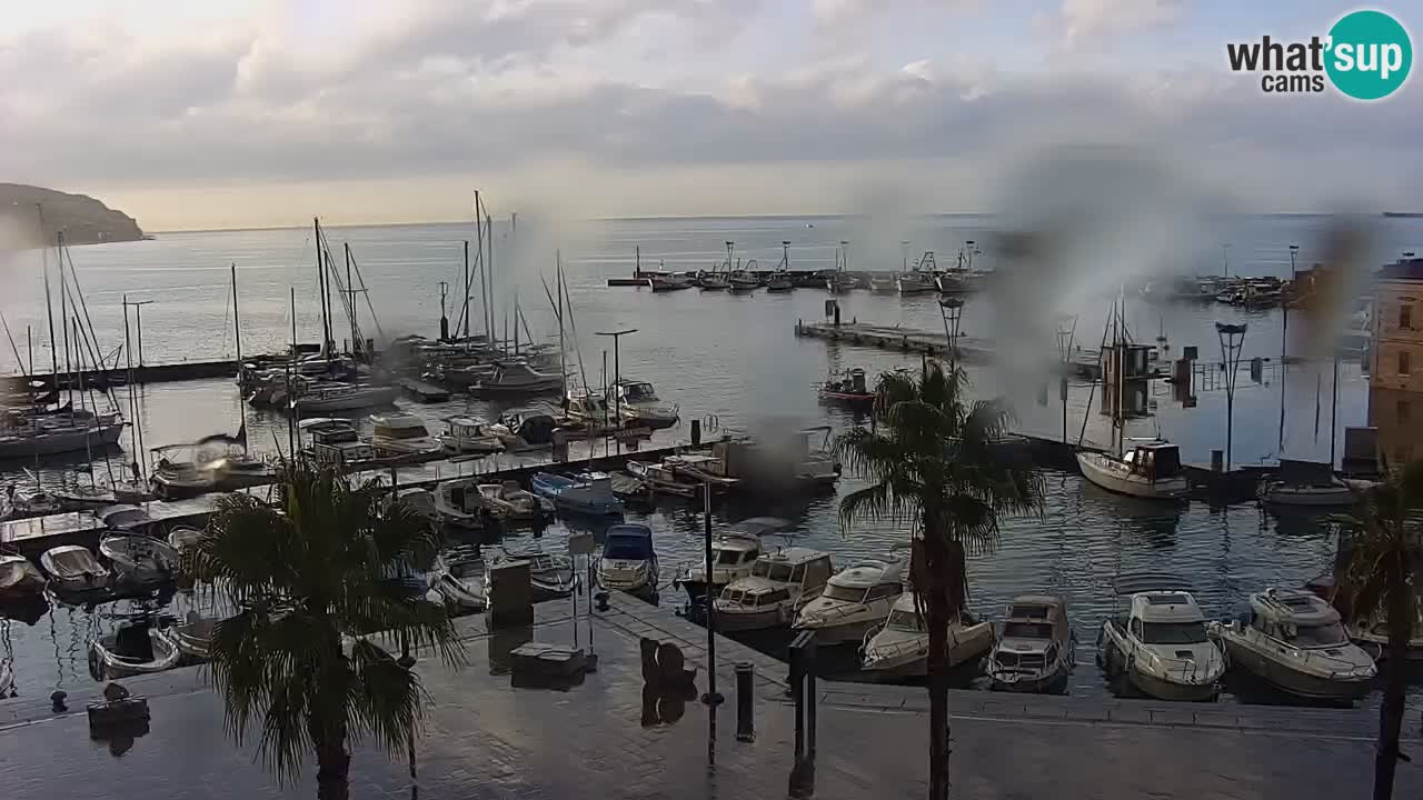 Webcam Koper – Panorama de la marina et de la promenade depuis le Grand Hotel Koper