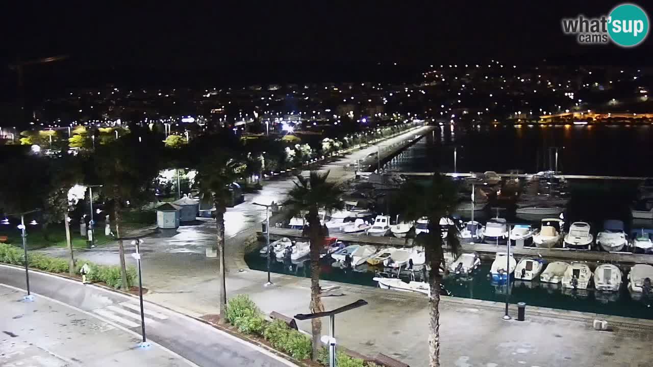 Camera en vivo Koper – puerto deportivo y paseo marítimo desde el Hotel Grand Koper