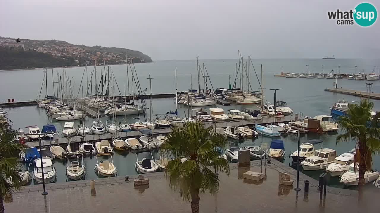 Spletna kamera Koper – Panorama na marino in promenado s Hotela Grand Koper