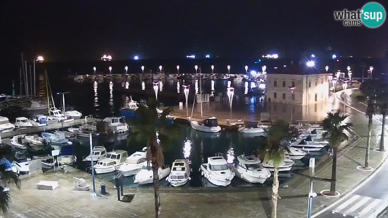 Webcam Capodistria – marina e lungo mare dall’Hotel Grand Koper