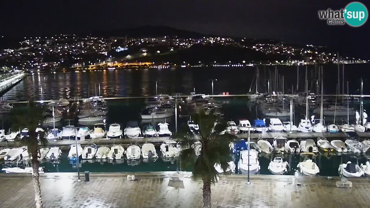 Webcam Koper – Panorama of the marina and promenade from the Grand Hotel Koper