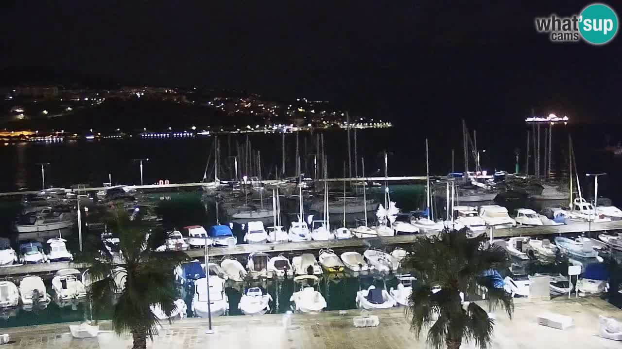 Camera en vivo Koper – puerto deportivo y paseo marítimo desde el Hotel Grand Koper