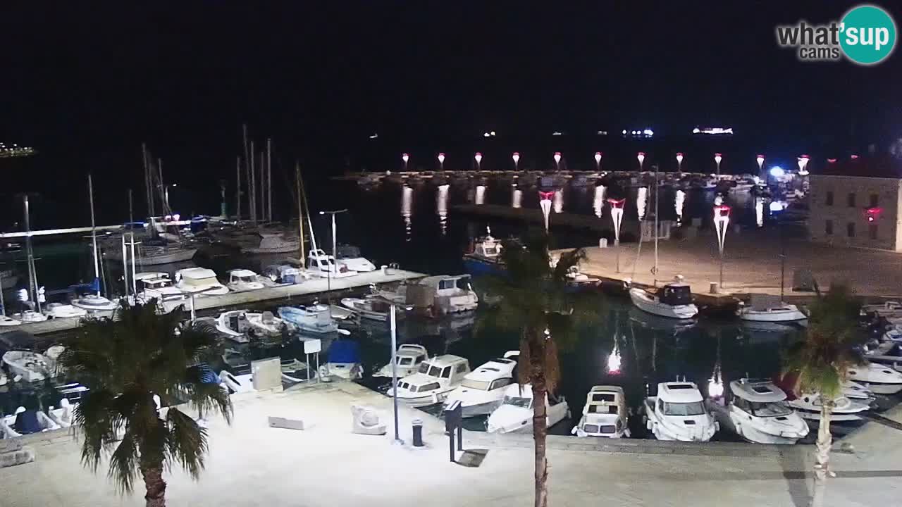 Webcam Koper – Panorama de la marina et de la promenade depuis le Grand Hotel Koper