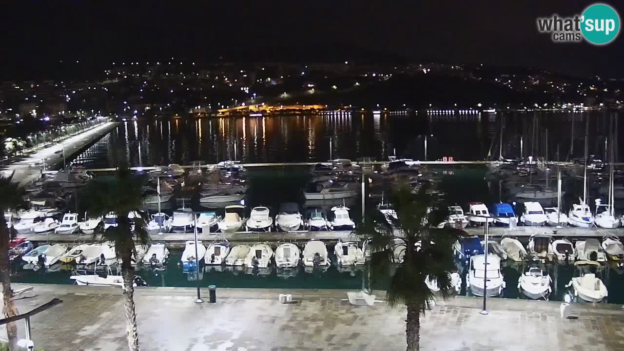 Camera en vivo Koper – puerto deportivo y paseo marítimo desde el Hotel Grand Koper
