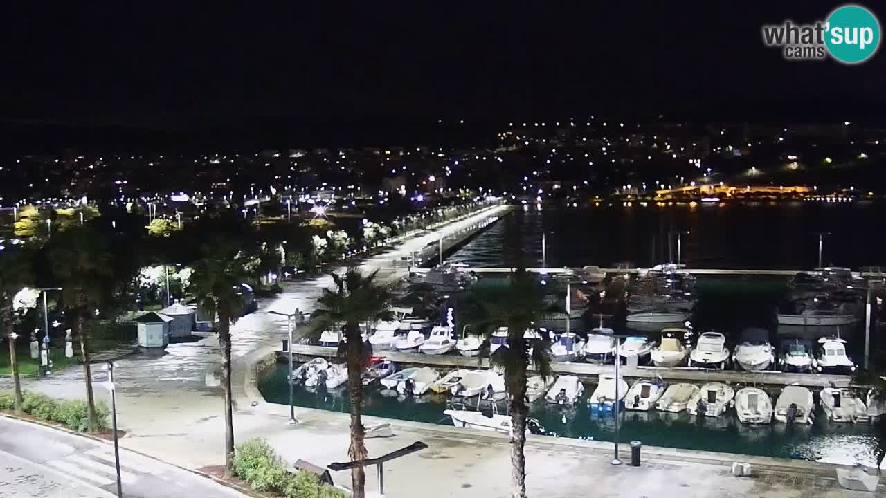 Webcam Koper – Panorama de la marina et de la promenade depuis le Grand Hotel Koper