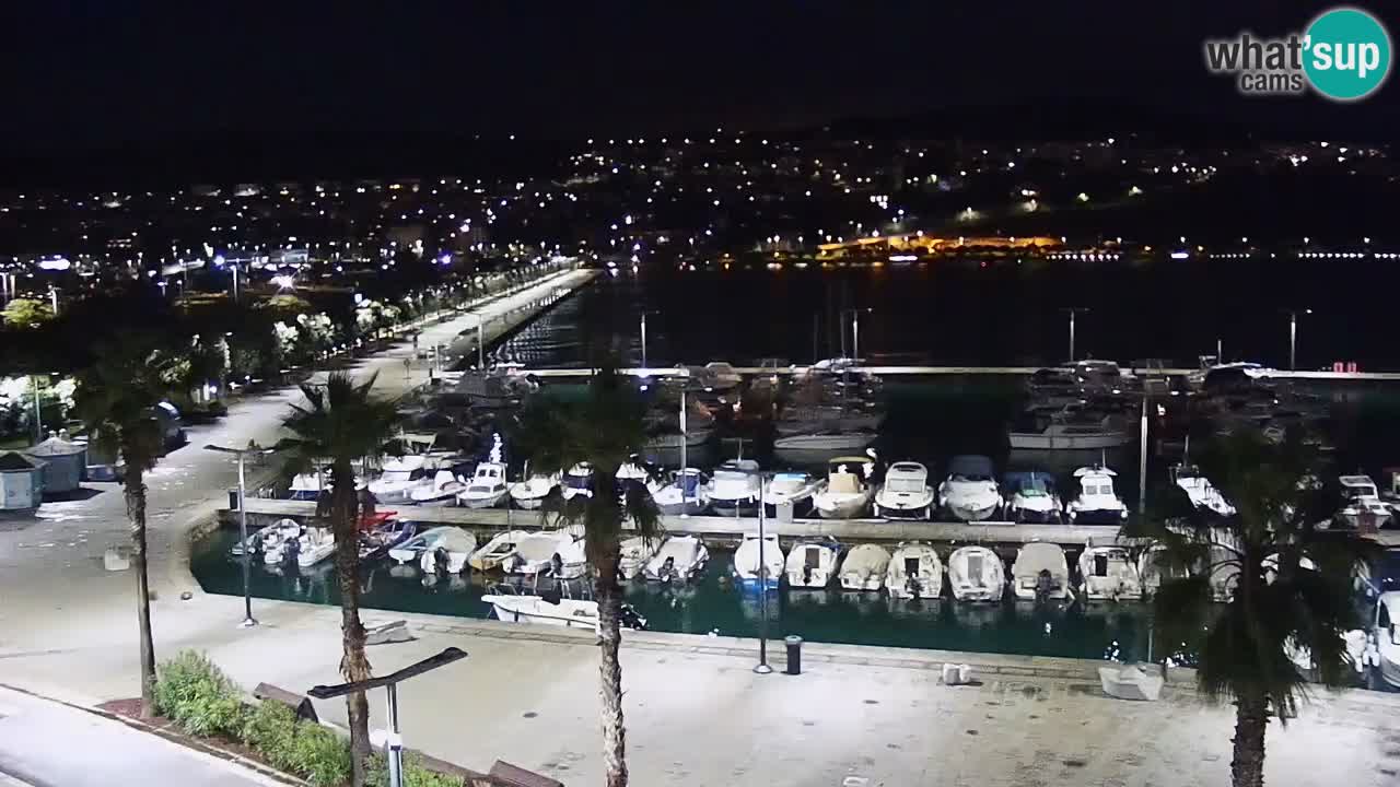 Spletna kamera Koper – Panorama na marino in promenado s Hotela Grand Koper