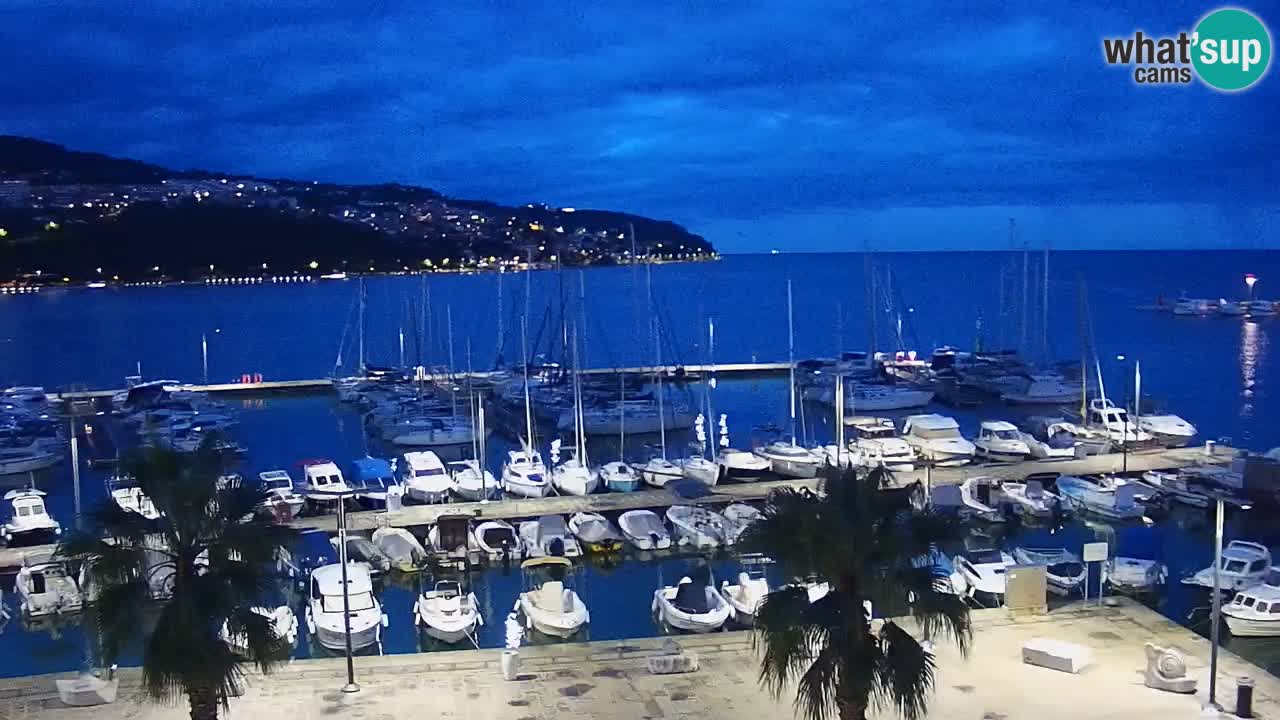 Spletna kamera Koper – Panorama na marino in promenado s Hotela Grand Koper