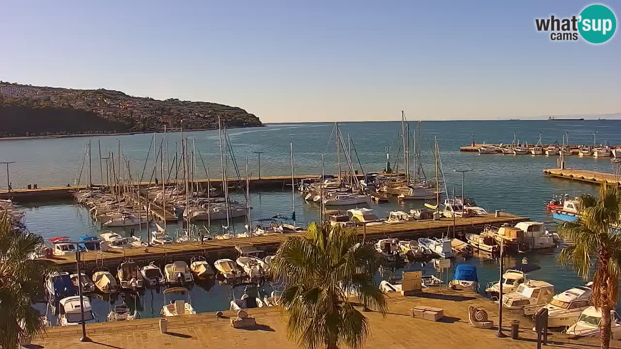 Webcam Capodistria – marina e lungo mare dall’Hotel Grand Koper