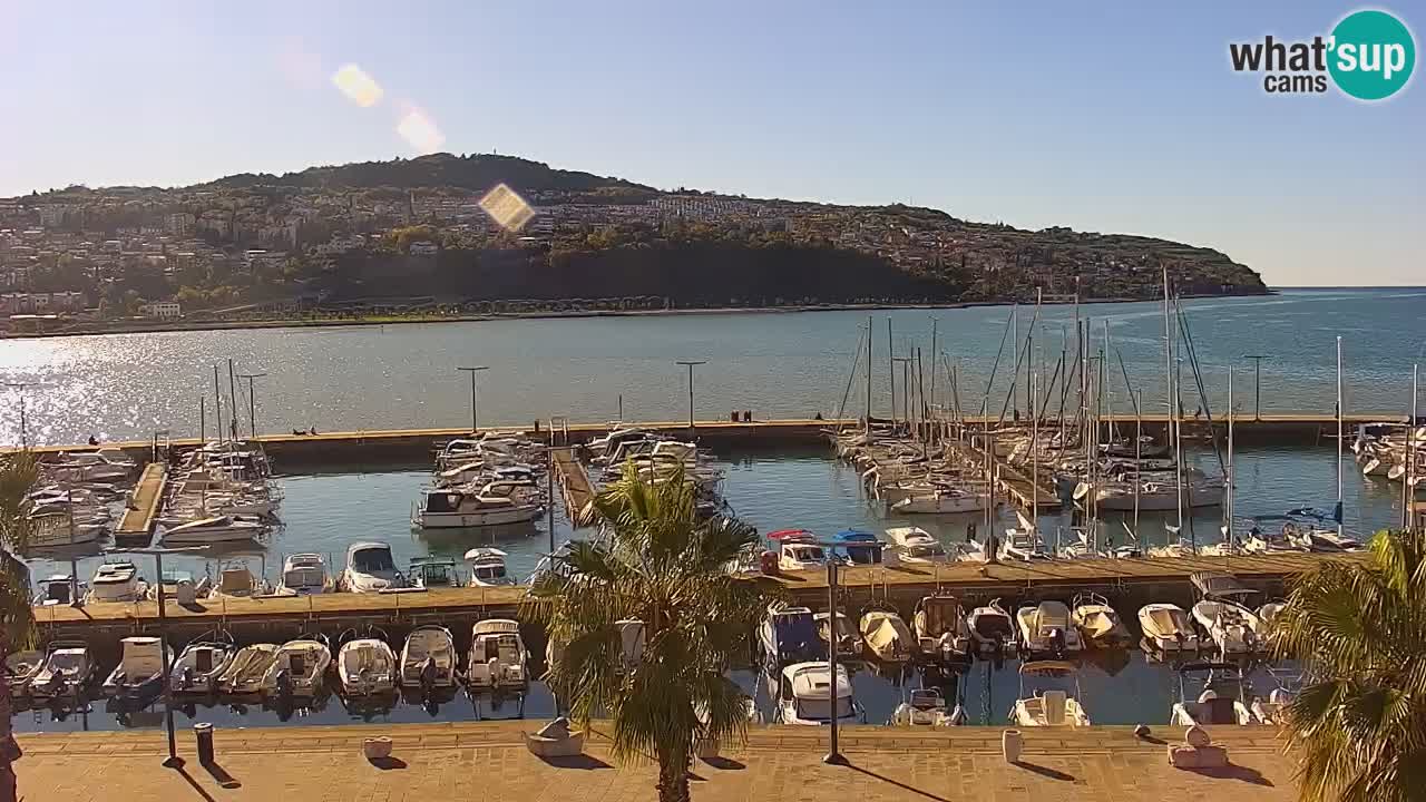 Webcam Capodistria – marina e lungo mare dall’Hotel Grand Koper