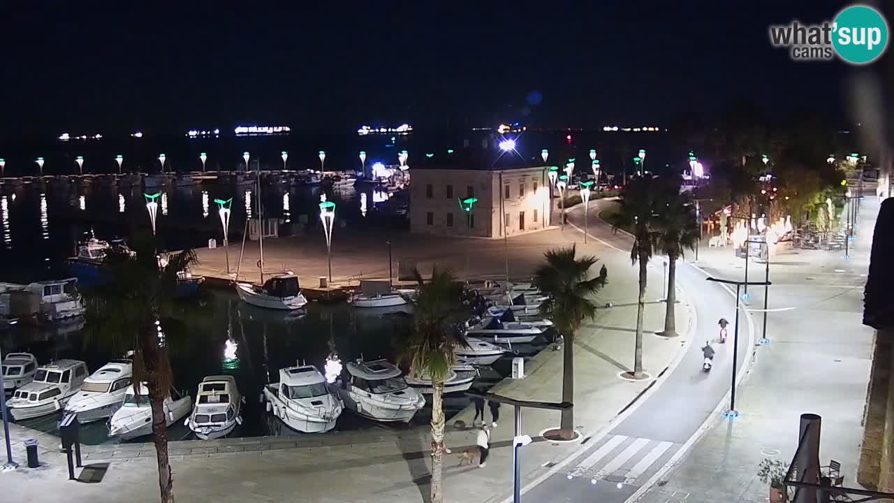Camera en vivo Koper – puerto deportivo y paseo marítimo desde el Hotel Grand Koper