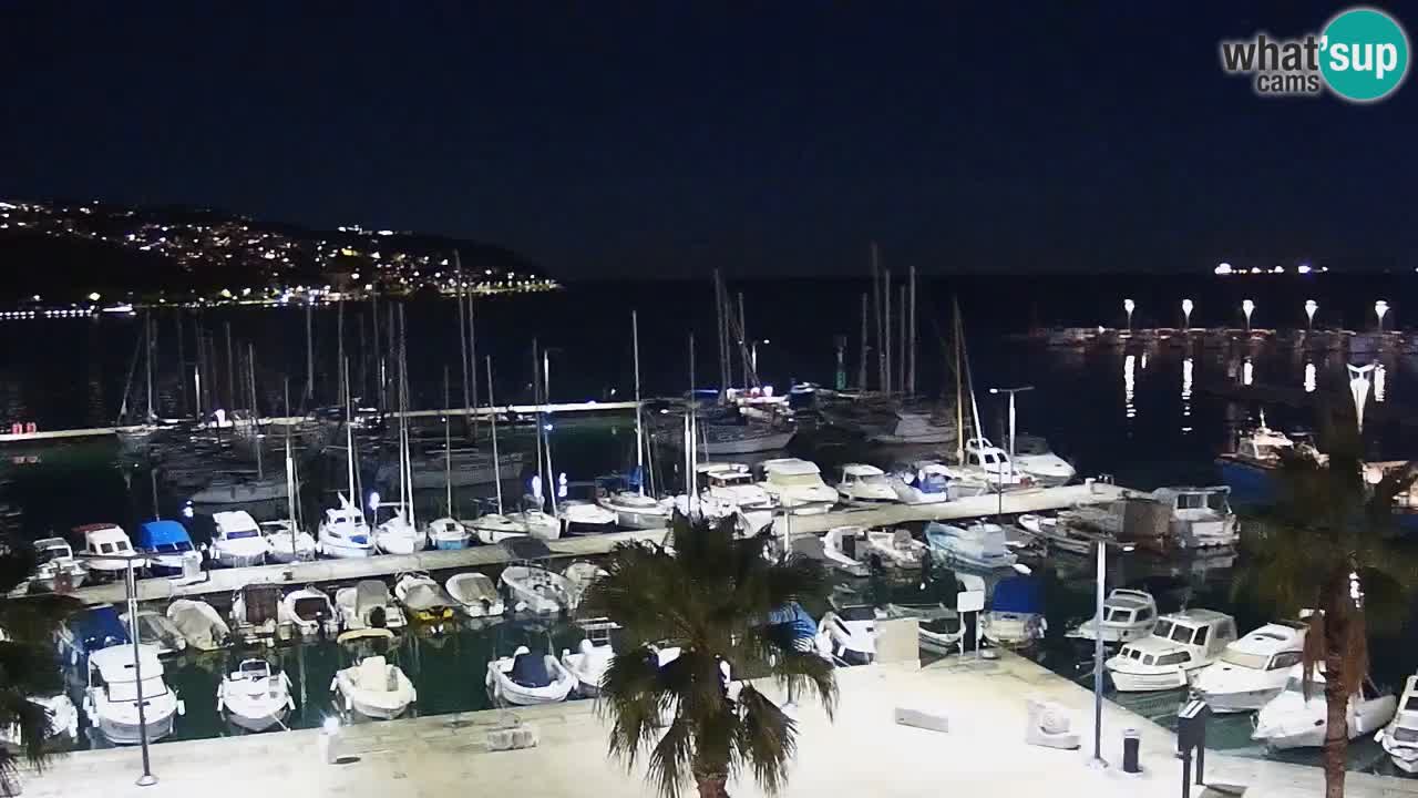 Spletna kamera Koper – Panorama na marino in promenado s Hotela Grand Koper