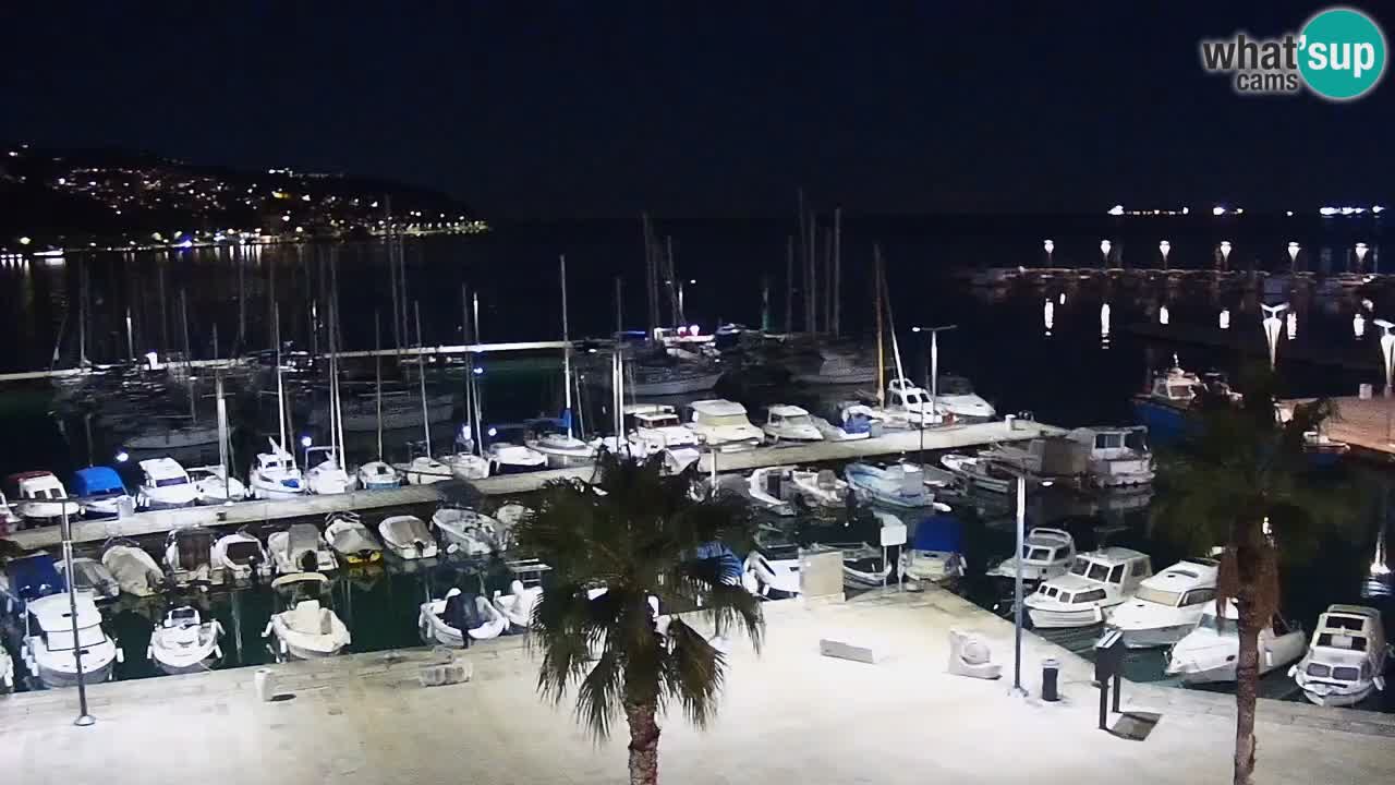Camera en vivo Koper – puerto deportivo y paseo marítimo desde el Hotel Grand Koper