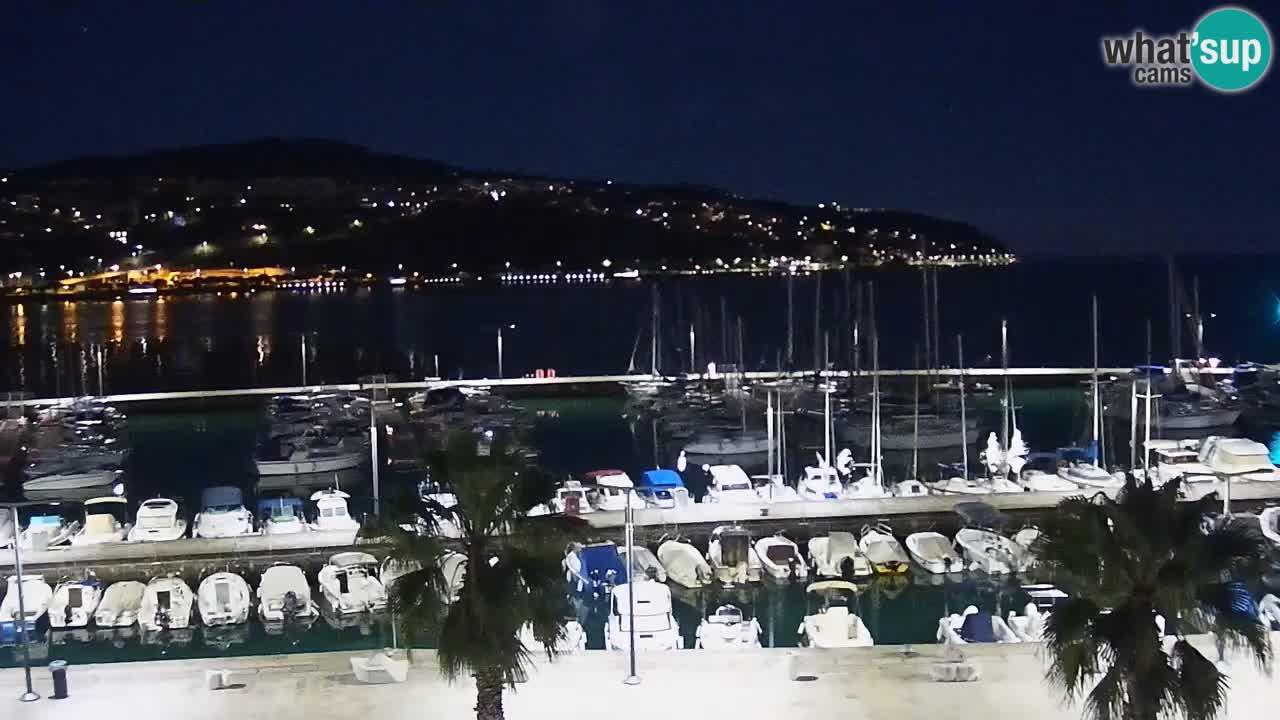 Camera en vivo Koper – puerto deportivo y paseo marítimo desde el Hotel Grand Koper