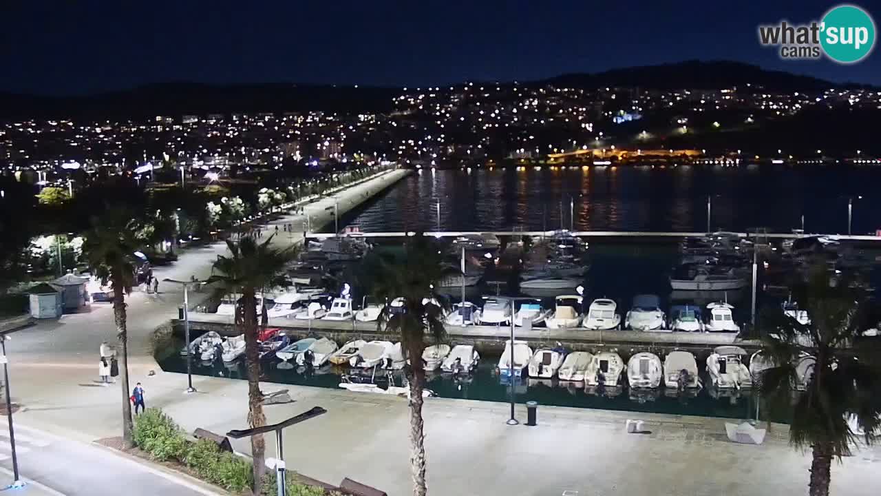 Webcam Koper – Panorama de la marina et de la promenade depuis le Grand Hotel Koper