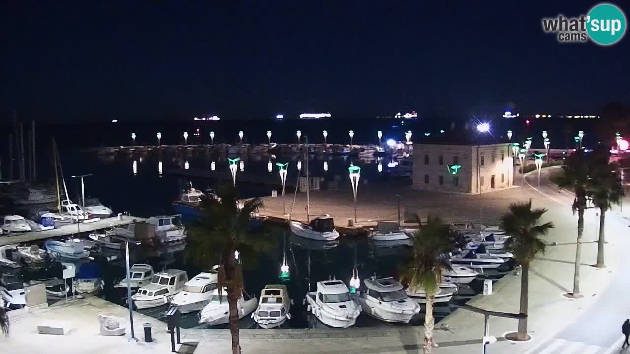 Webcam Koper – Panorama de la marina et de la promenade depuis le Grand Hotel Koper