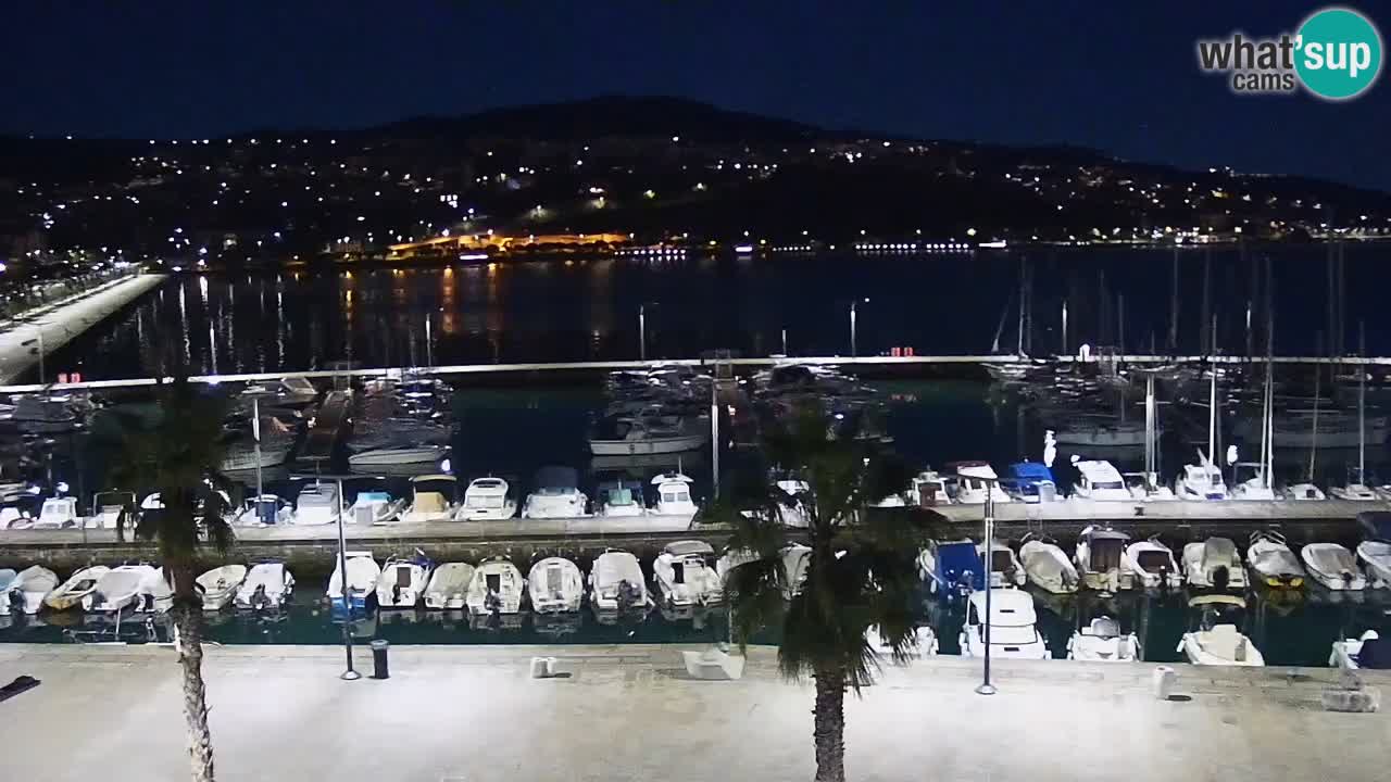 Camera en vivo Koper – puerto deportivo y paseo marítimo desde el Hotel Grand Koper