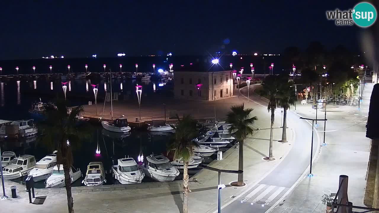 Camera en vivo Koper – puerto deportivo y paseo marítimo desde el Hotel Grand Koper