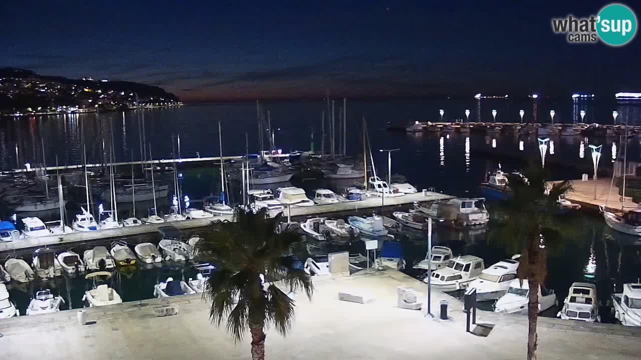 Webcam Capodistria – marina e lungo mare dall’Hotel Grand Koper