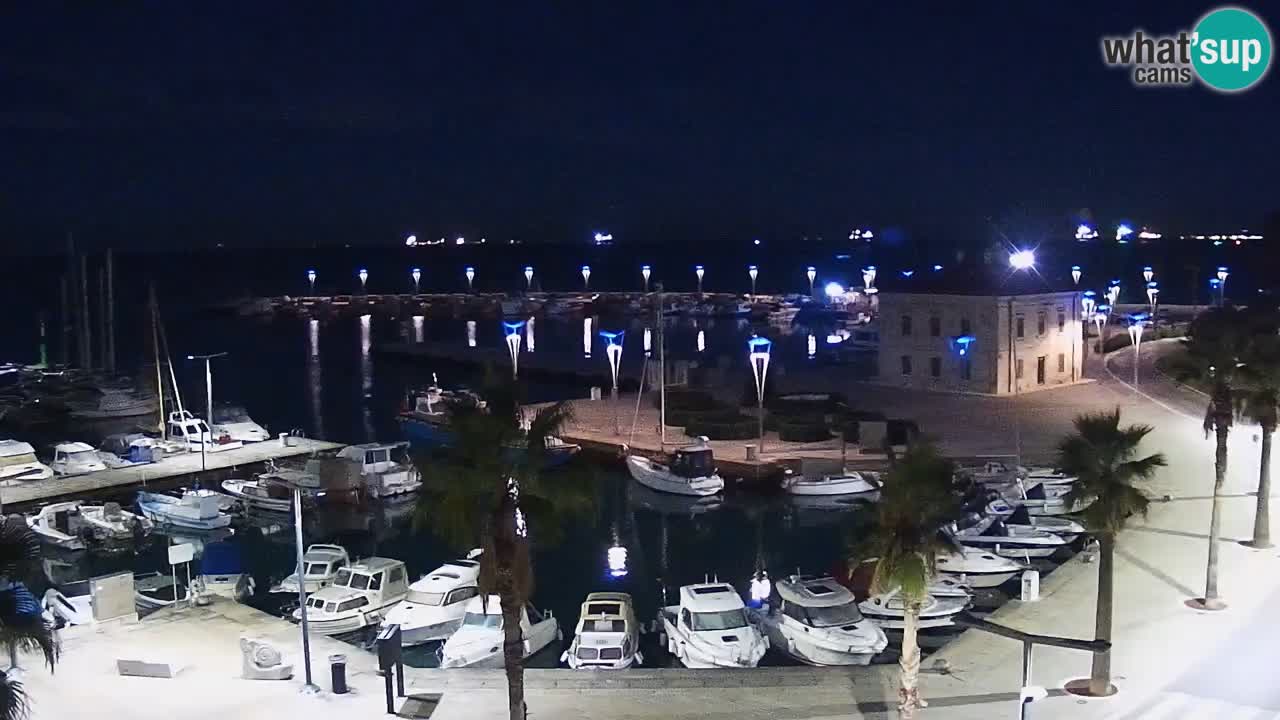Camera en vivo Koper – puerto deportivo y paseo marítimo desde el Hotel Grand Koper