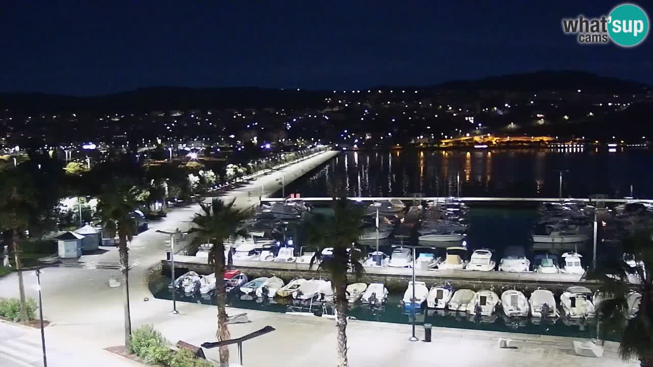 Spletna kamera Koper – Panorama na marino in promenado s Hotela Grand Koper