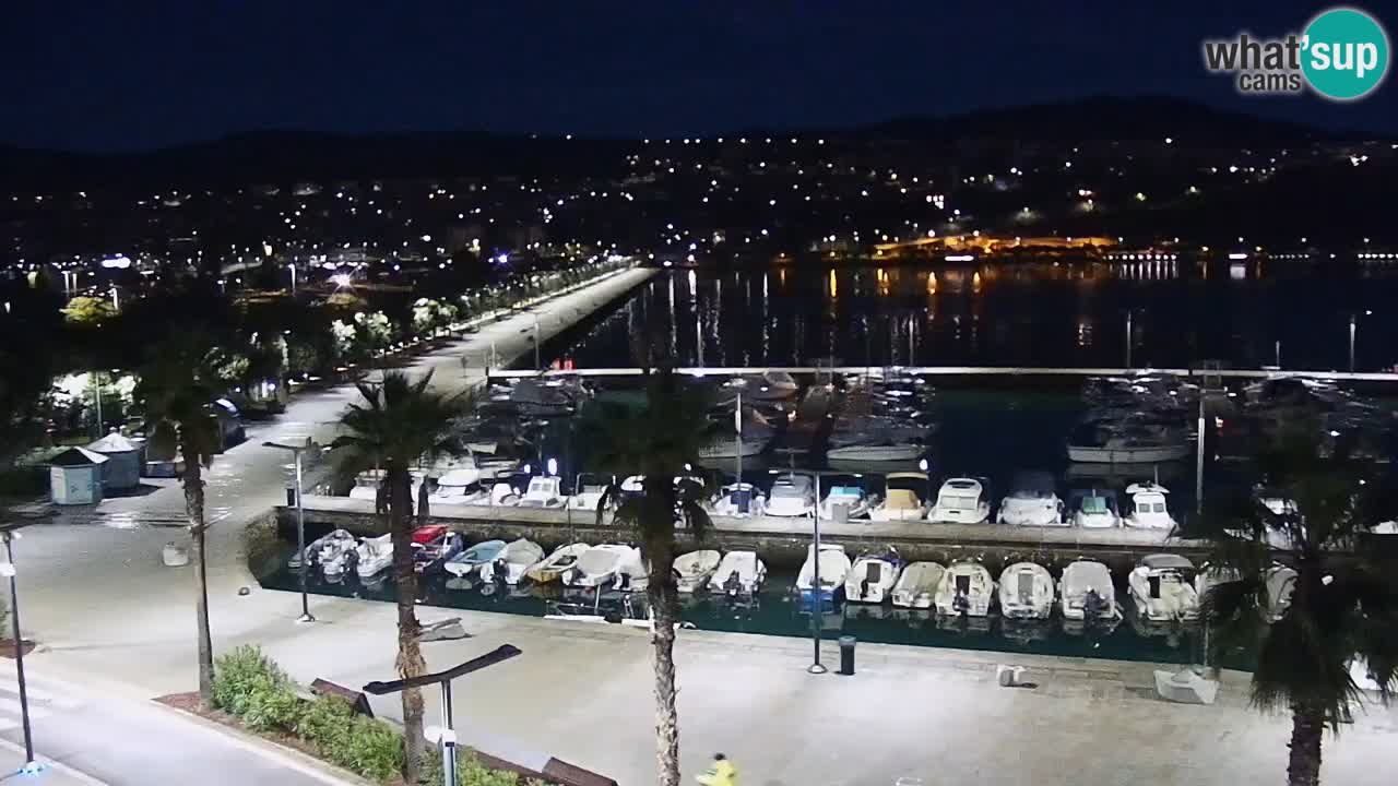 Camera en vivo Koper – puerto deportivo y paseo marítimo desde el Hotel Grand Koper