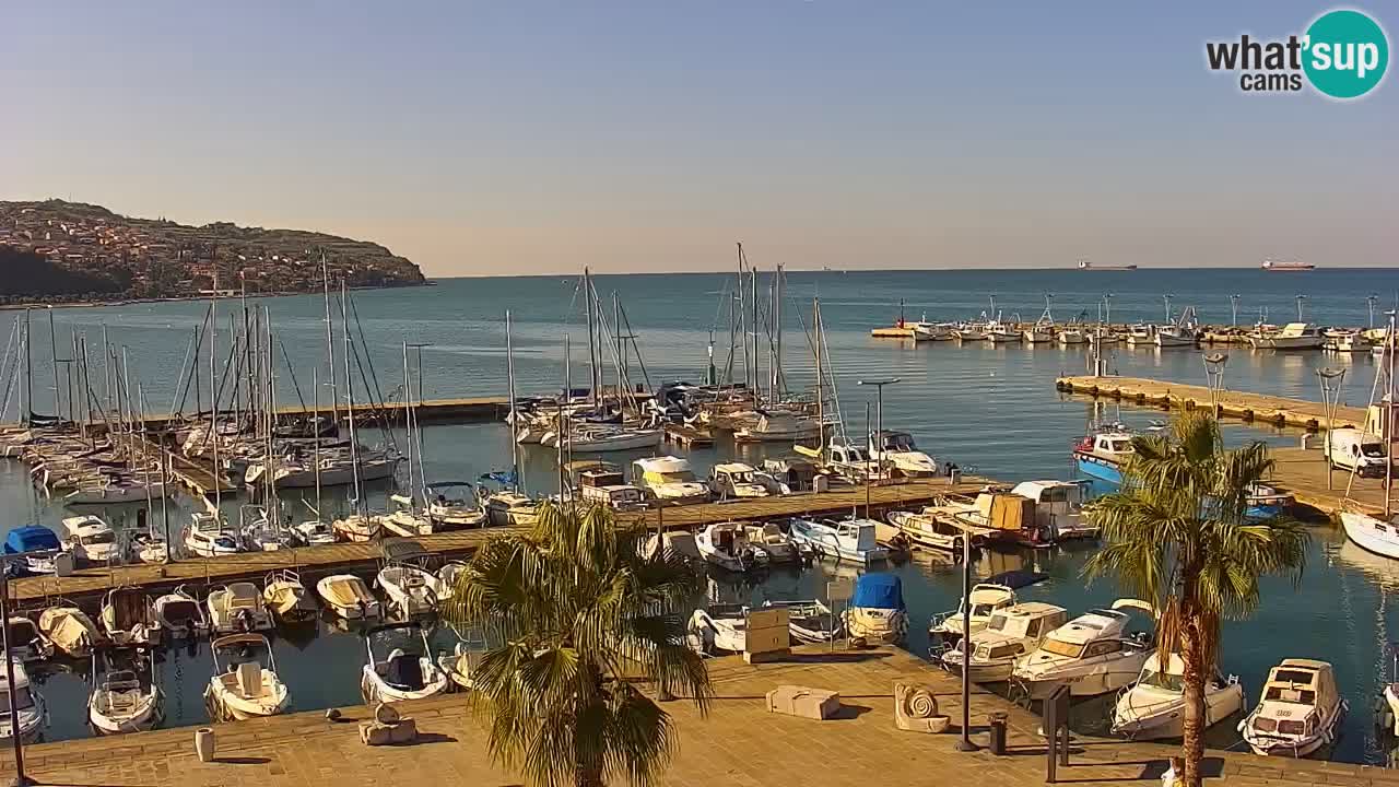 Webcam Capodistria – marina e lungo mare dall’Hotel Grand Koper