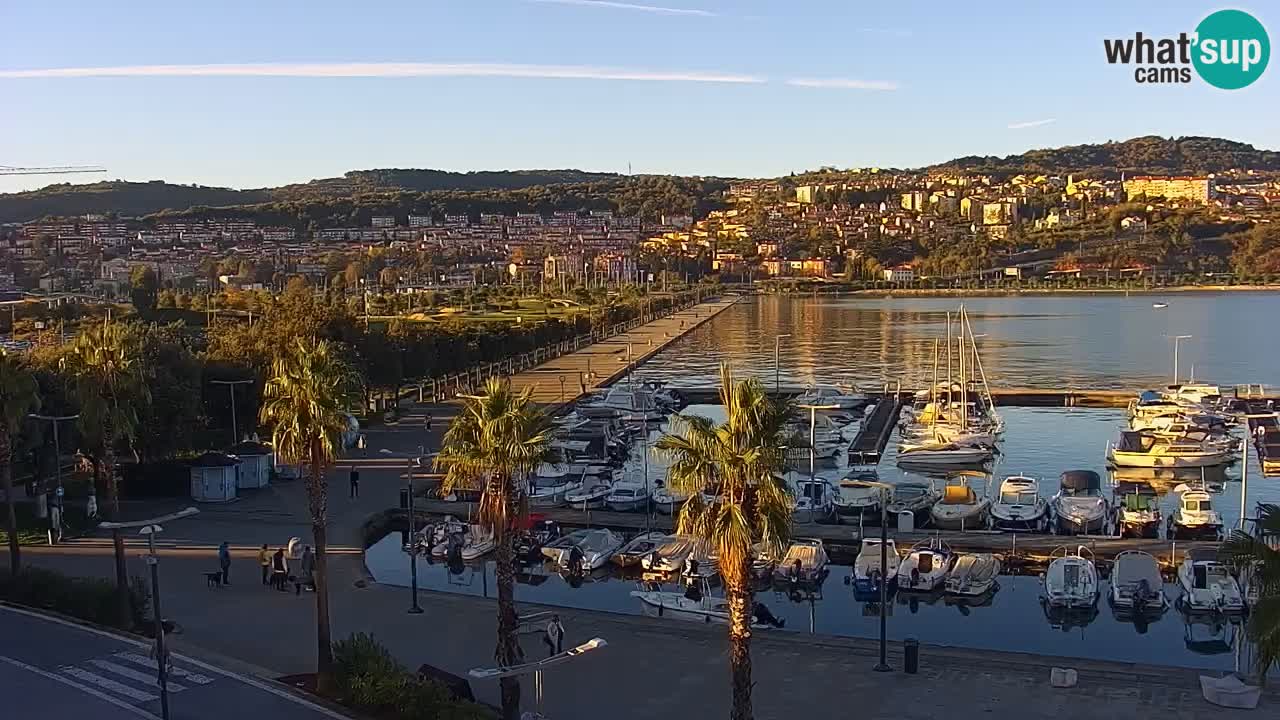 Webcam Capodistria – marina e lungo mare dall’Hotel Grand Koper