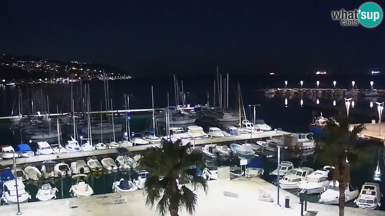 Camera en vivo Koper – puerto deportivo y paseo marítimo desde el Hotel Grand Koper