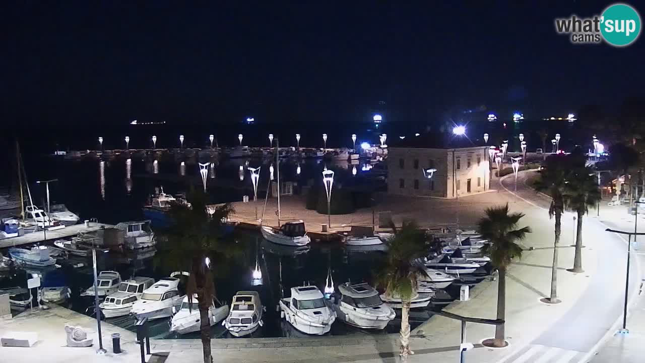 Webcam Koper – Panorama de la marina et de la promenade depuis le Grand Hotel Koper