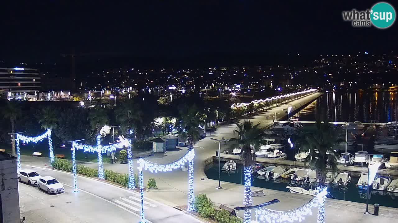 Camera en vivo Koper – puerto deportivo y paseo marítimo desde el Hotel Grand Koper