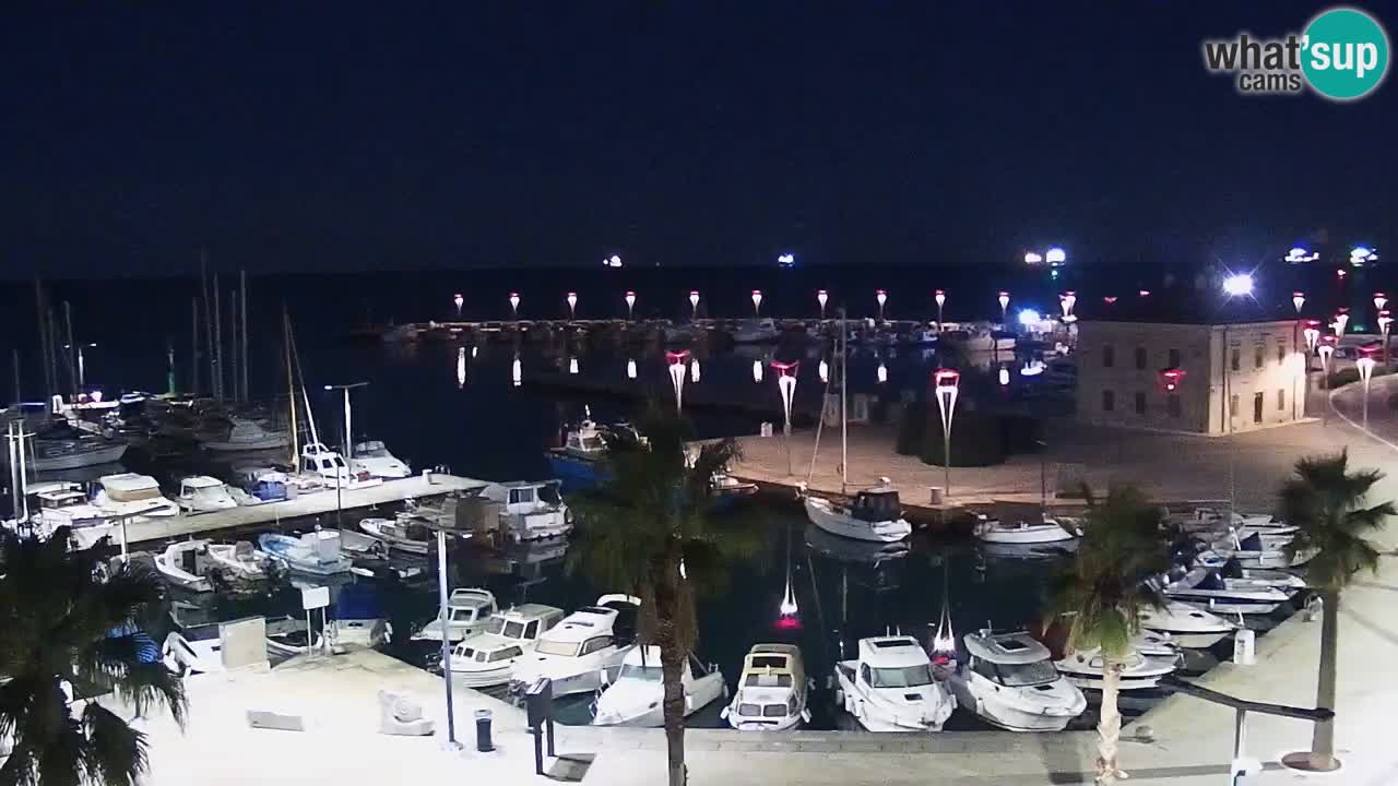 Webcam Capodistria – marina e lungo mare dall’Hotel Grand Koper