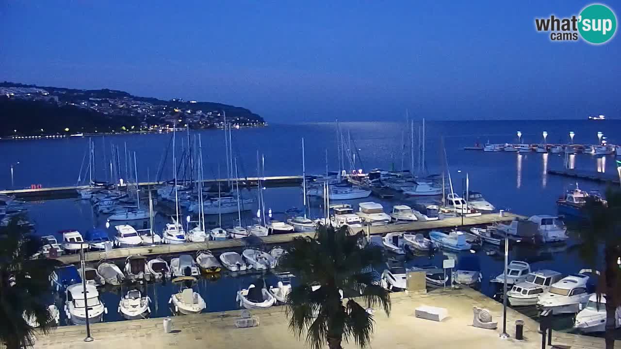 Webcam Capodistria – marina e lungo mare dall’Hotel Grand Koper