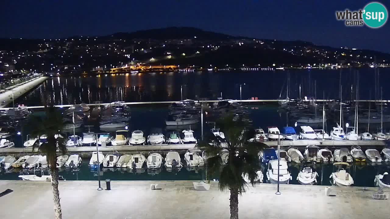Spletna kamera Koper – Panorama na marino in promenado s Hotela Grand Koper