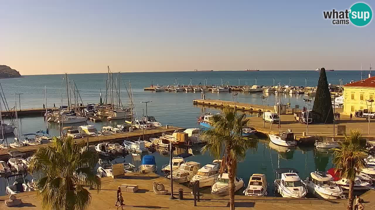 Webcam Capodistria – marina e lungo mare dall’Hotel Grand Koper