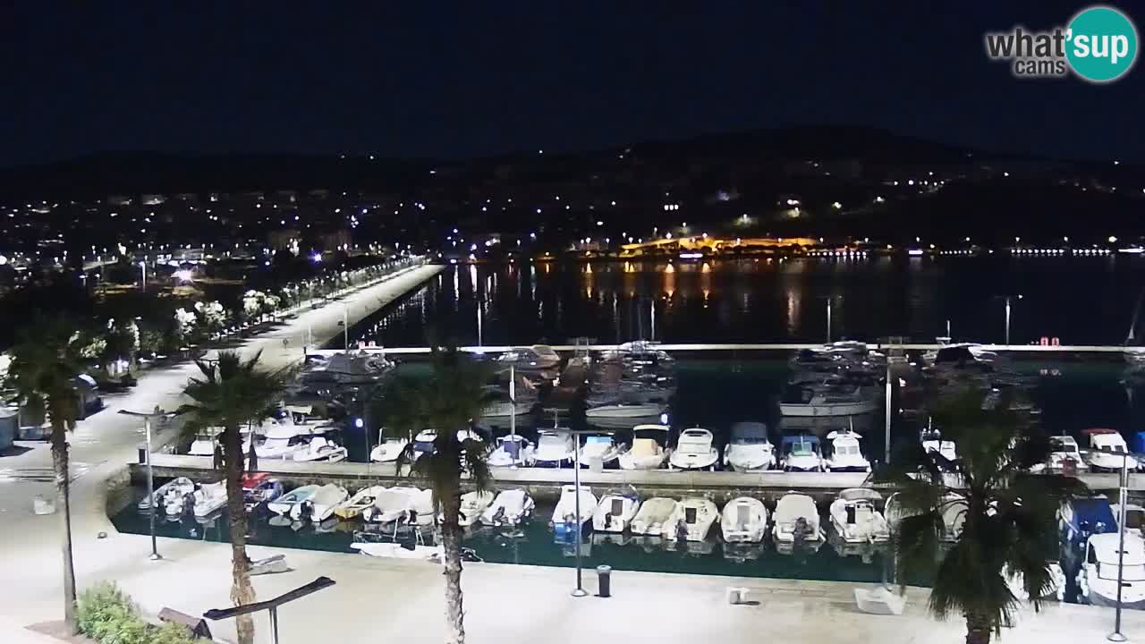 Webcam Koper – Panorama de la marina et de la promenade depuis le Grand Hotel Koper