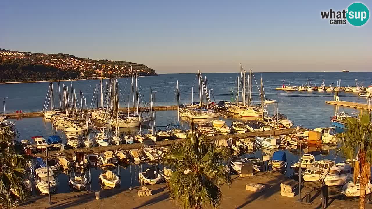 Web kamera Koper – marina i promenada – hotel Grand Koper