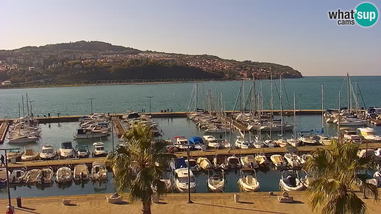 Webcam Capodistria – marina e lungo mare dall’Hotel Grand Koper