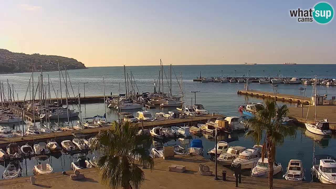 Webcam Capodistria – marina e lungo mare dall’Hotel Grand Koper