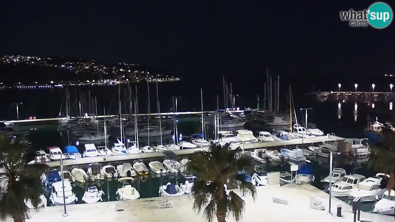 Camera en vivo Koper – puerto deportivo y paseo marítimo desde el Hotel Grand Koper