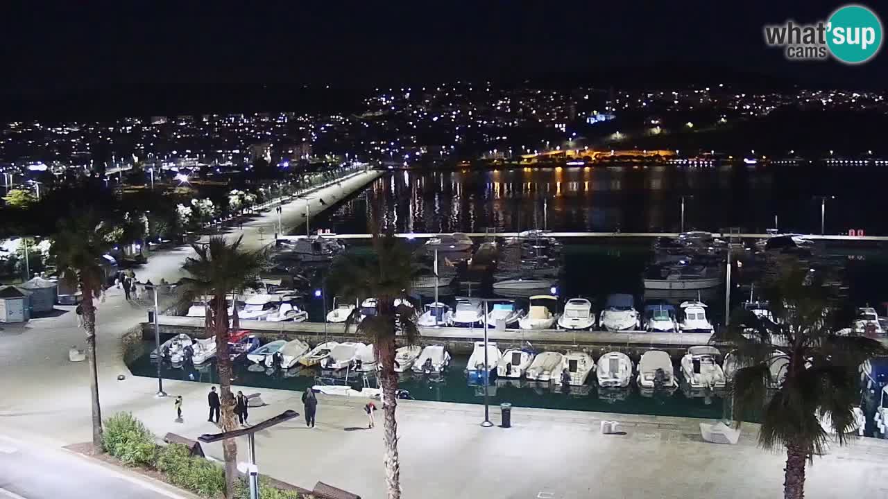 Webcam Koper – Panorama of the marina and promenade from the Grand Hotel Koper