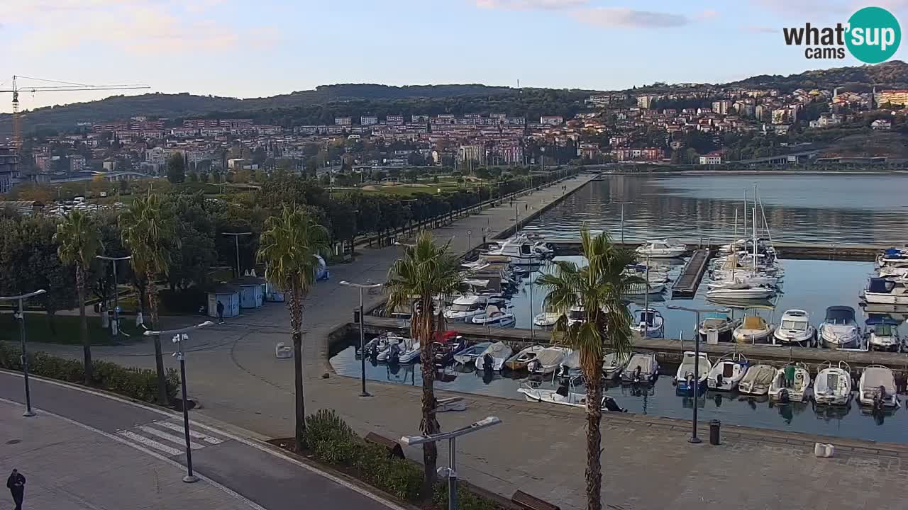 Webcam Capodistria – marina e lungo mare dall’Hotel Grand Koper