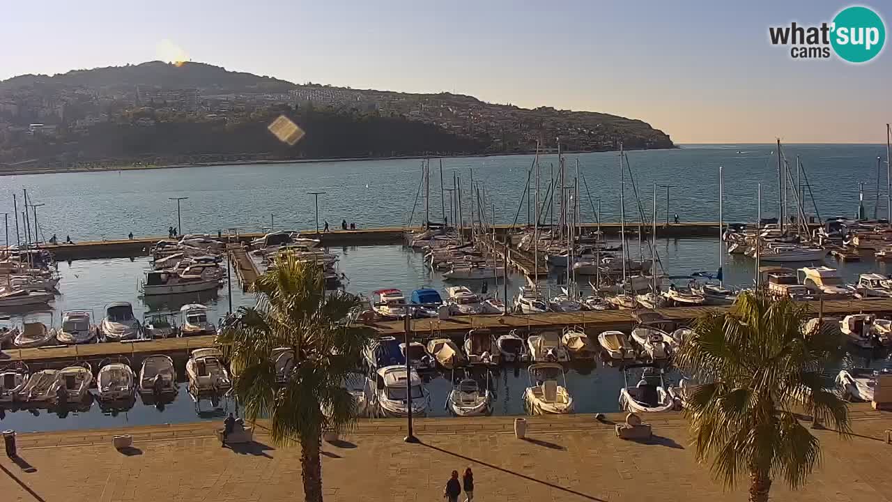 Webcam Capodistria – marina e lungo mare dall’Hotel Grand Koper